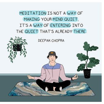 Big Raven Yoga Meditation Is Not A Way of Making Your Mind Quiet Doodle Card