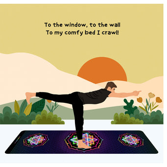 Big Raven Yoga My Comfy Bed Doodle Card