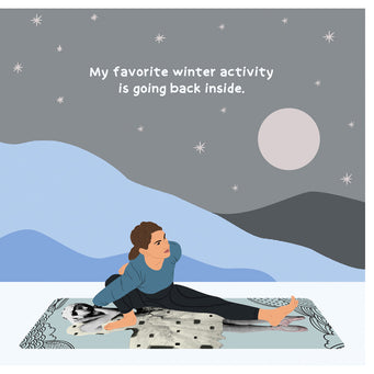 Big Raven Yoga My Favorite Winter Activity Doodle Card