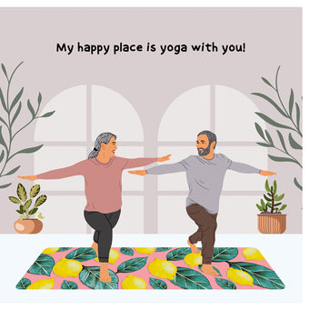 Big Raven Yoga My Happy Place Doodle Card