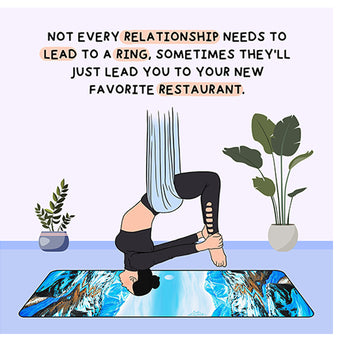 Big Raven Yoga Not Every Relationship Doodle Card