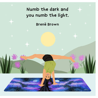 Big Raven Yoga Numb Doodle Card