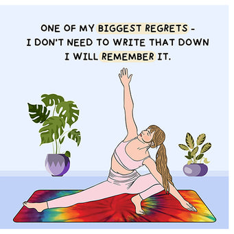 Big Raven Yoga One Of My Biggest Regrets Doodle Card