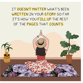 Big Raven Yoga Pages That Counts Doodle Card