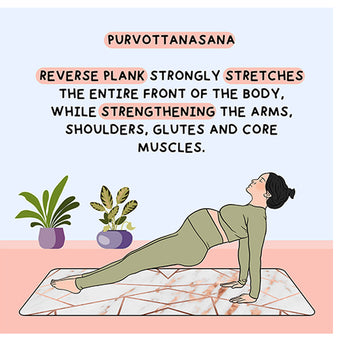 Big Raven Yoga Purvottanasana Doodle Card