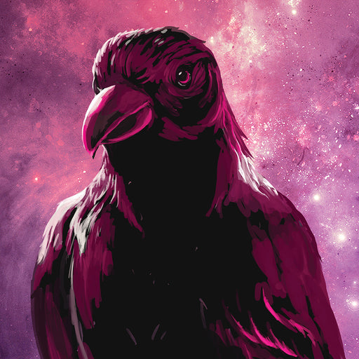 Raven Galaxy Yoga Mat Big Raven Yoga