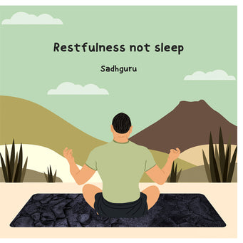 Big Raven Yoga Restfulness Doodle Card