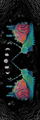 Big Raven Yoga Snails in Space by Lyn Sweet Yoga Mat