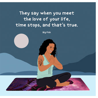 Big Raven Yoga The Love Of Your Life Doodle Card