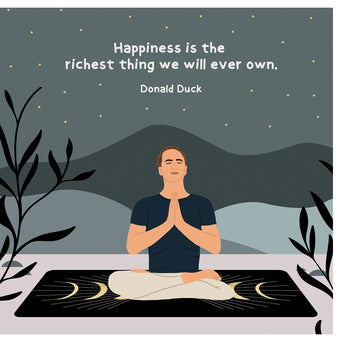 Big Raven Yoga The Richest Thing Doodle Card