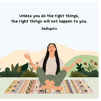 Big Raven Yoga The Right Things Doodle Card