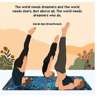 Big Raven Yoga The World Needs Dreamers Doodle Card