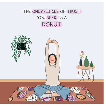 Big Raven Yoga The only circle of trust you need Doodle Card