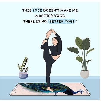 Big Raven Yoga There Is No Better Yogi Doodle Card