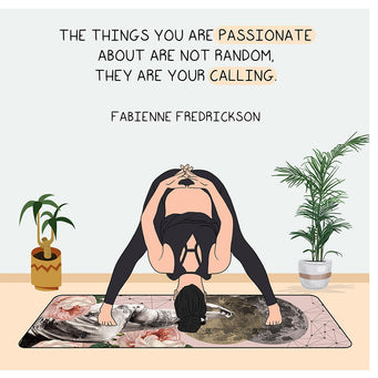 Big Raven Yoga The things you are passionate about Doodle Card