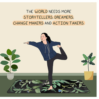 Big Raven Yoga The World Needs Storytellers Doodle Card