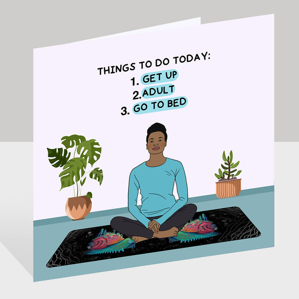 Things To Do Today Doodle Card – Big Raven Yoga