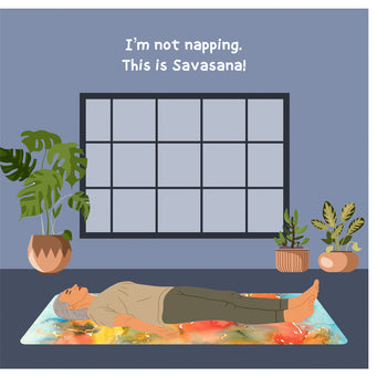 Big Raven Yoga This Is Savasana Doodle Card