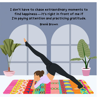 Big Raven Yoga To Find Happiness Doodle Card