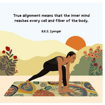 Big Raven Yoga True Alignment Doodle Card