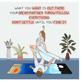 Big Raven Yoga What you want is out there clean Doodle Card