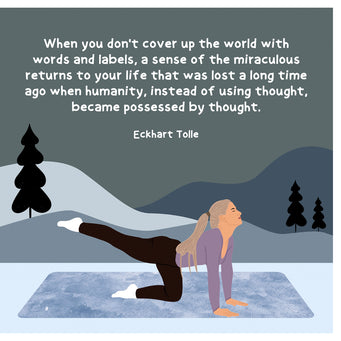 Big Raven Yoga When You Don't Cover Up Doodle Card