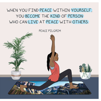 Big Raven Yoga When you find peace within yourself Doodle Card