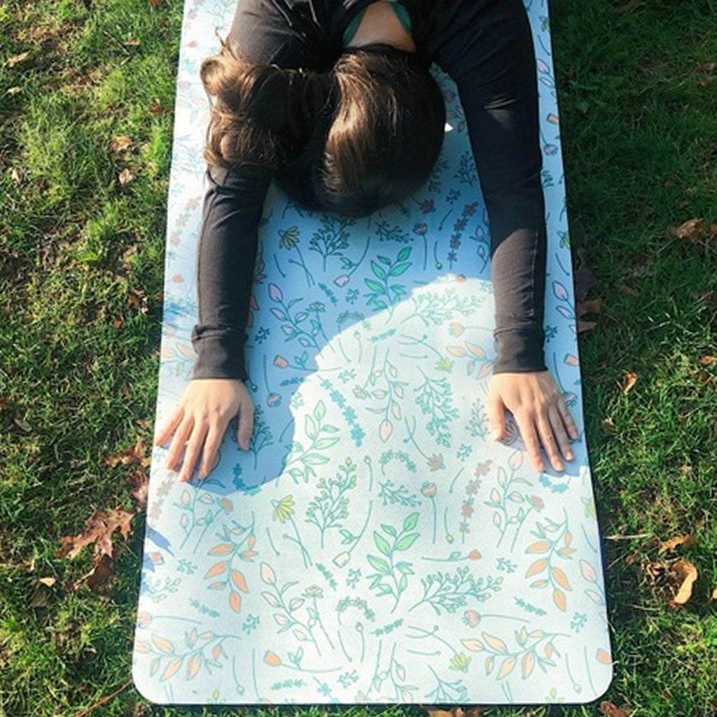 Wildflowers by Kate Yoga Mat Big Raven Yoga