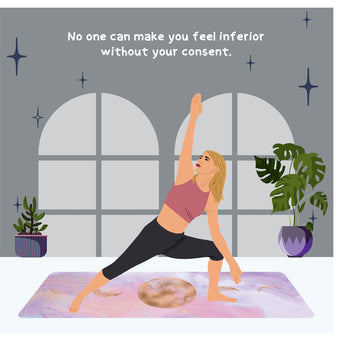 Big Raven Yoga Without Your Consent Doodle Card