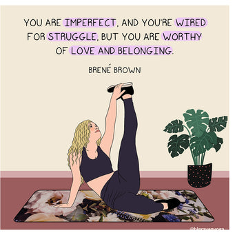 Big Raven Yoga Worthy of Love and Belonging Doodle Card