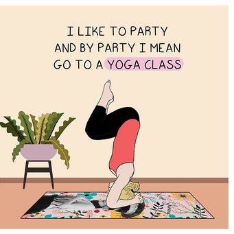 Big Raven Yoga Yoga Class Doodle Card