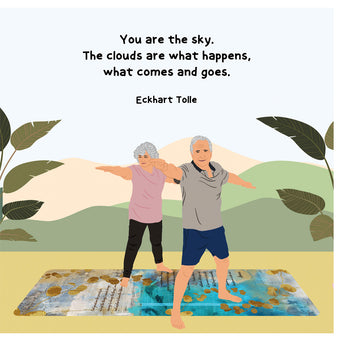 Big Raven Yoga You Are The Sky Doodle Card