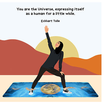 Big Raven Yoga You Are The Universe Doodle Card