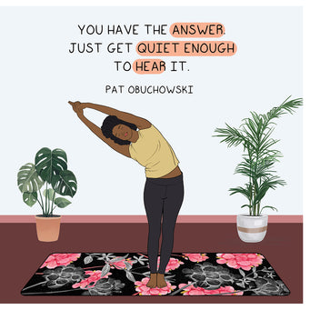 Big Raven Yoga You have the answer Doodle Card
